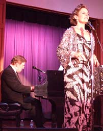 Marcovicc and pianist Shelly Markham [Photo by Tom Ineck]