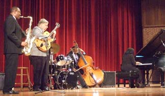 The Valerie Capers Quintet at Doane College [Photo by Tom Ineck]