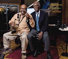 James Moody and Hank Jones on the cover of "Our Delight"
