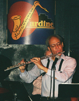 Charles Perkins on flute [Photo by Tom Ineck]