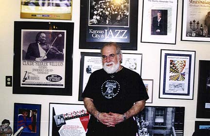 Butch Berman in the BMF museum in the basement of his house