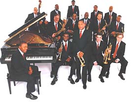 Wynton Marsalis (front and center) and the Jazz at Lincoln Center Orchestra [Courtesy Photo]