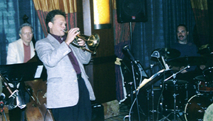 Gerald Spaits (from left), Stan Kessler and Ray DeMarchi at The Fairmont [Photo by Butch Berman]