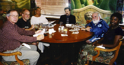 Doug Campbell, Ted Eschliman, Martha Florence, Tony Rager, Butch and Grace (Photo by Rich Hoover)