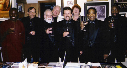Roland, Wade Wright, Butch, Dan Demuth, Tony Rager, Patti Demuth, Norman Hedman, Jimmy Akpan (Photo by Rich Hoover)